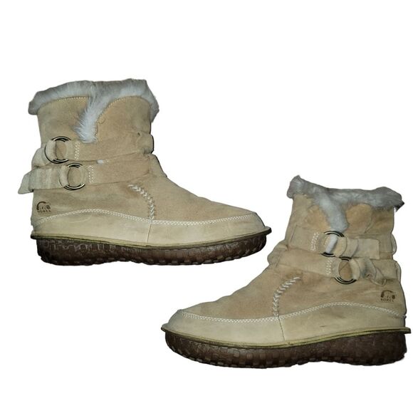 Sorel Tootega Tan Suede Winter Boots NL1460-261 size 8 - Picture 4 of 13